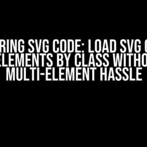 Mastering SVG Code: Load SVG Code in HTML Elements by Class without the Multi-Element Hassle